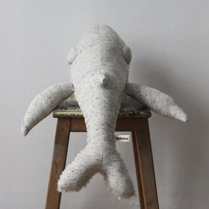 Small Original Whale Handmade Stuffed Animal image 3