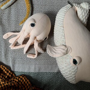 Small Lady Beluga Handmade Plush toy image 7