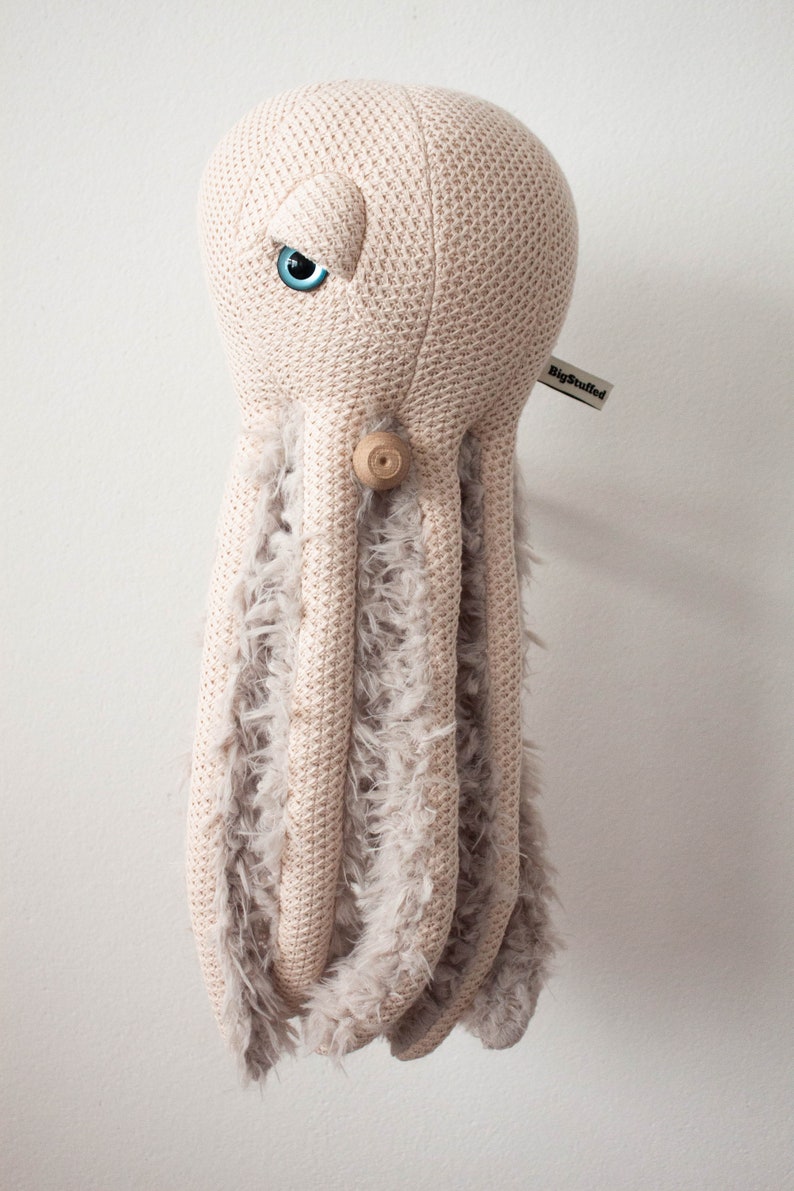 Small Mama Octopus Handmade Plush toy image 5