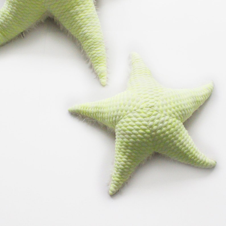 Small Neon SeaStar Handmade Plush toy image 4
