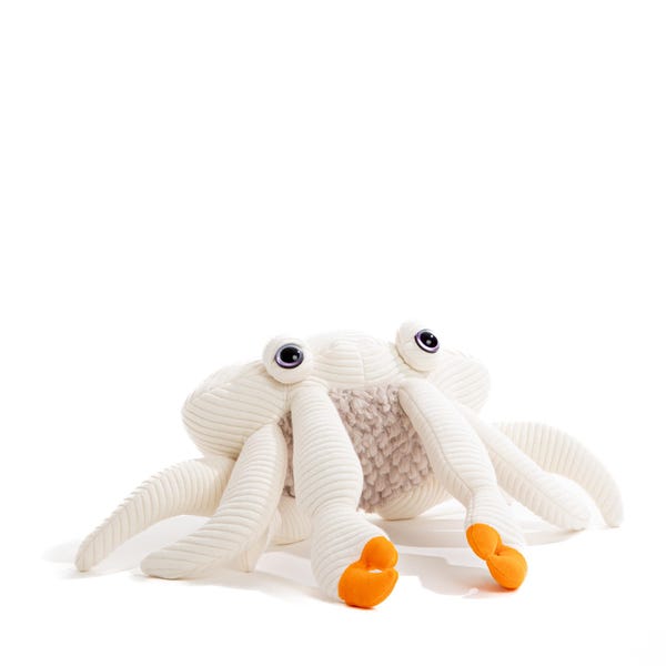 Cangrejo de peluche en miniatura: adorable animal marino hecho a mano. Un pequeño animal de peluche para niños y coleccionistas.