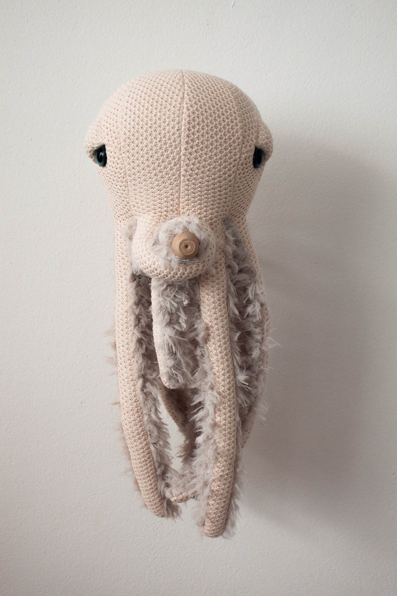 Small Mama Octopus Handmade Plush toy image 2