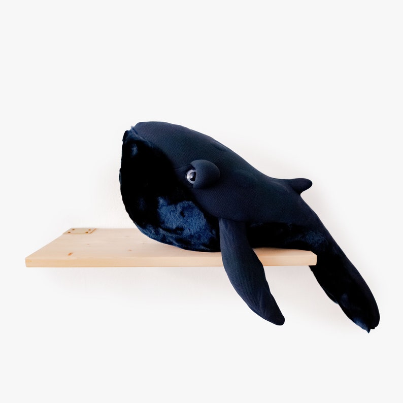 Small Night Whale Handmade Plush toy image 2
