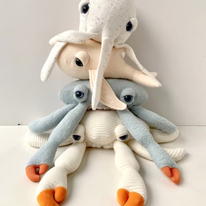 Mini Octopus Plush Adorable Small Stuffed Animal Cute Underwater Creature Handmade Ocean Critter Toy Soft Toy for Kids Gift Idea image 7