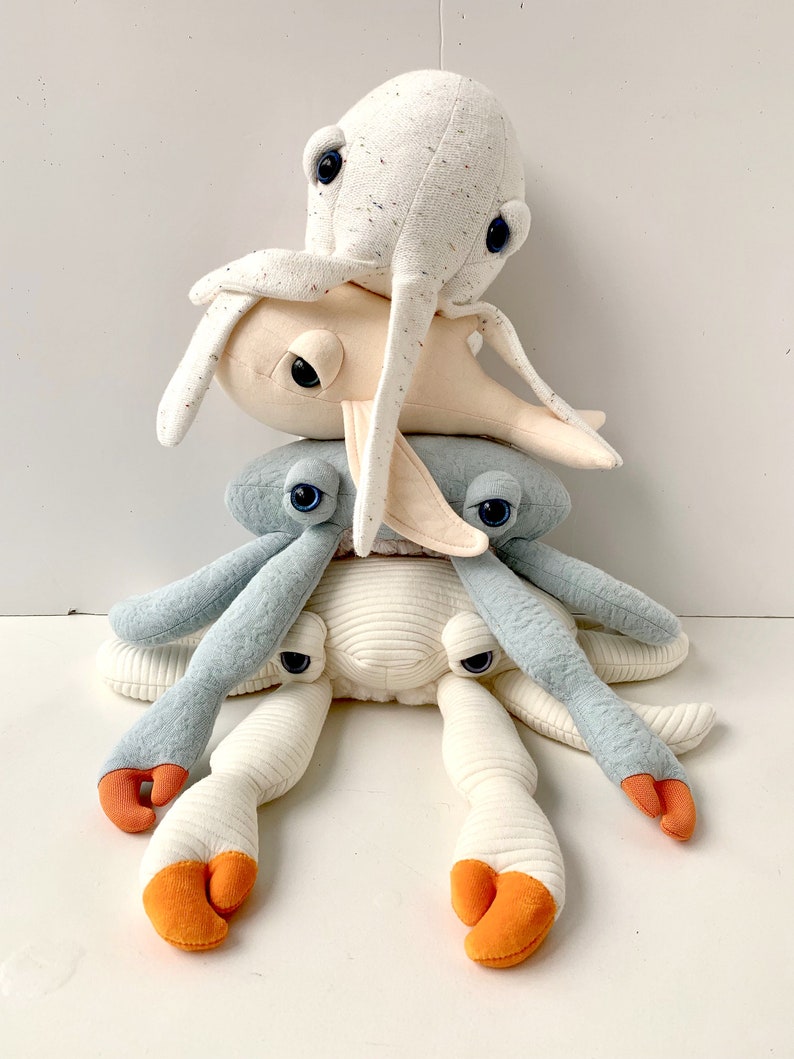 Mini Octopus Plush Adorable Small Stuffed Animal Cute Underwater Creature Handmade Ocean Critter Toy Soft Toy for Kids Gift Idea image 7