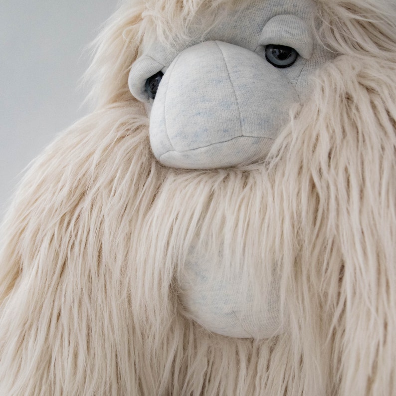 Ice Yeti Plush Unique Handcrafted Stuffed Animal for Cozy Moments and Special Occasions image 3