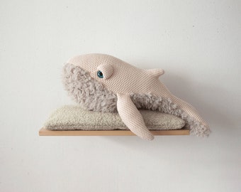 Small Mama Whale - Handmade Stuffed Animal