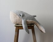Small Whale Stuffed Animal <0> Plush Toy <0> Cotton Jersey & Cotton Faux Fur
