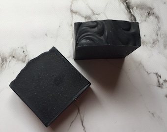 Tea tree and Charcoal soap / Handmade Vegan soap / Facial soap / Natural soap / Face soap / Activated charcoal soap / Handcrafted aloe soap