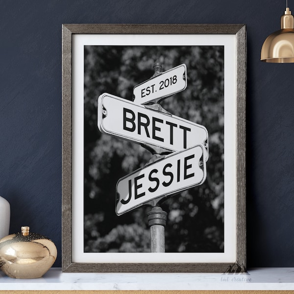 Street Sign Digital Download, Custom Valentines Day Gift, Gift for him, Personalized Valentines Day Gift for her, Wedding, Anniversary