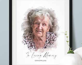 In Loving Memory Gift, Loss of Mother, Loss of Father, Condolence Gift, Memorial Gift, Sympathy Gift, Bereavement Gift, Family Portrait