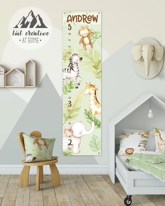 Jungle Design Height Chart Free Postage 40 Stickers Included 