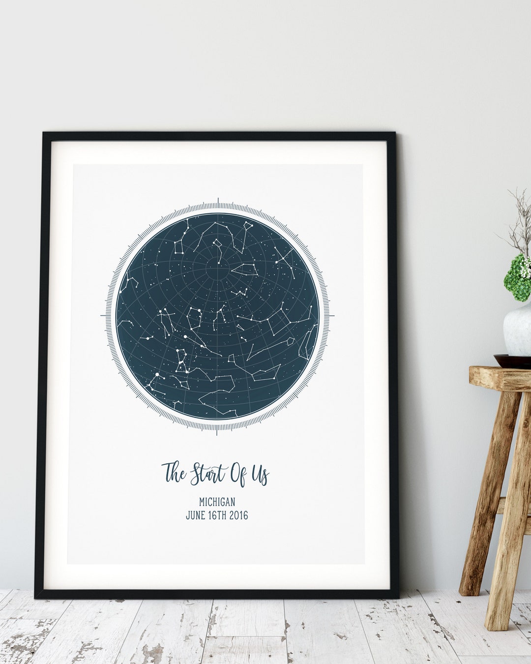 Custom Star Map. Star Map Poster. Anniversary Gift. Wedding Gift ...