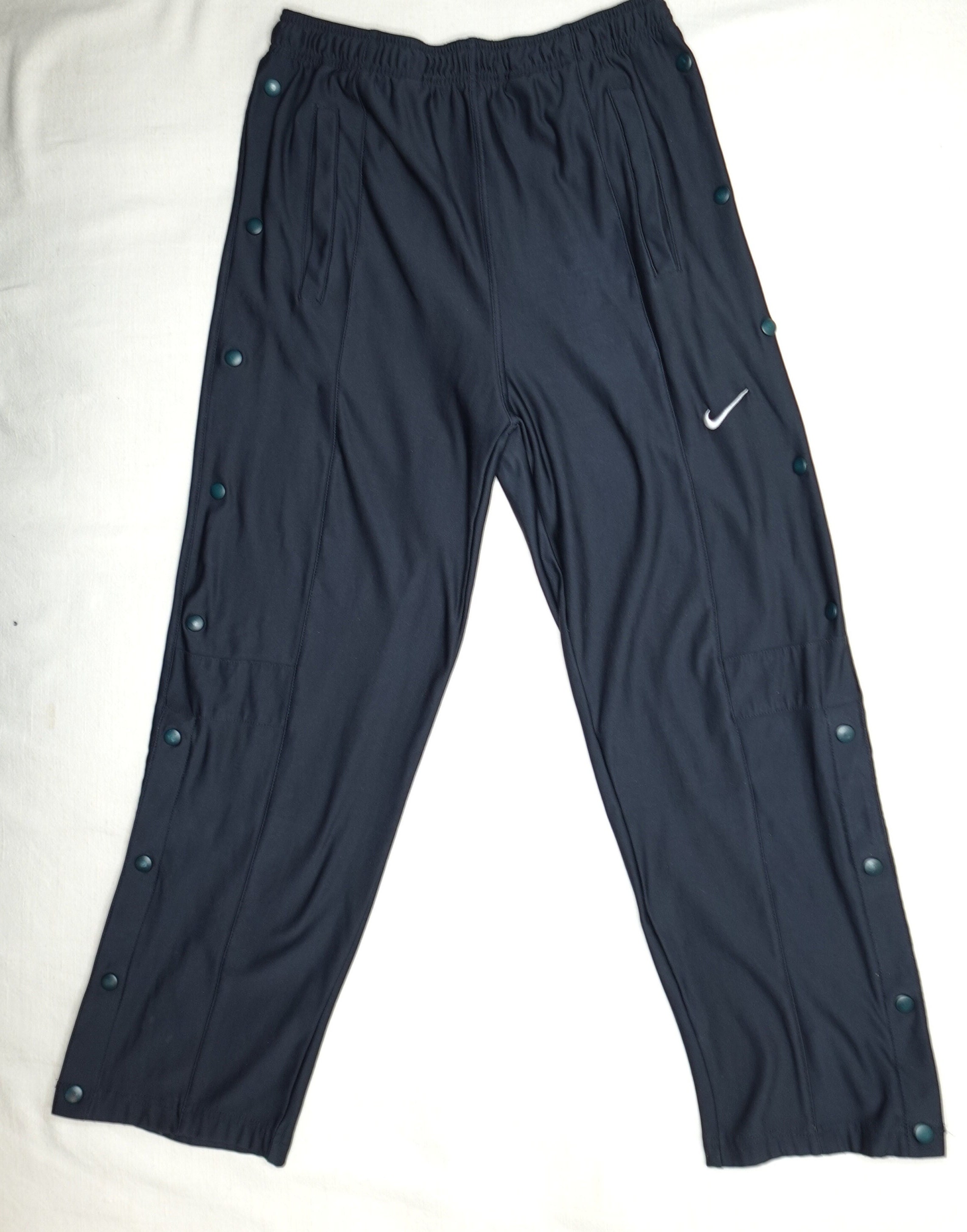Vintage Nike Joggers Track Pants Deadstock Jogging Pants 90s Classic Logo  Joggers Silky Black Sweatpants 