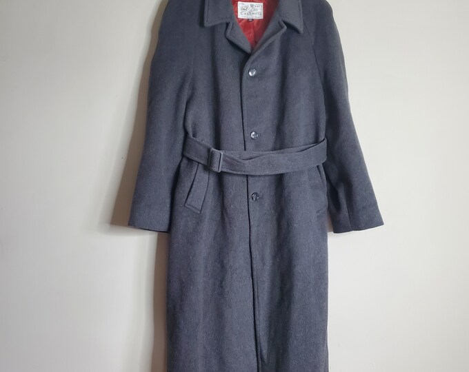 Vintage Italian Wool and Cashmere Coat Men's 42 Tall Moores Made in ...