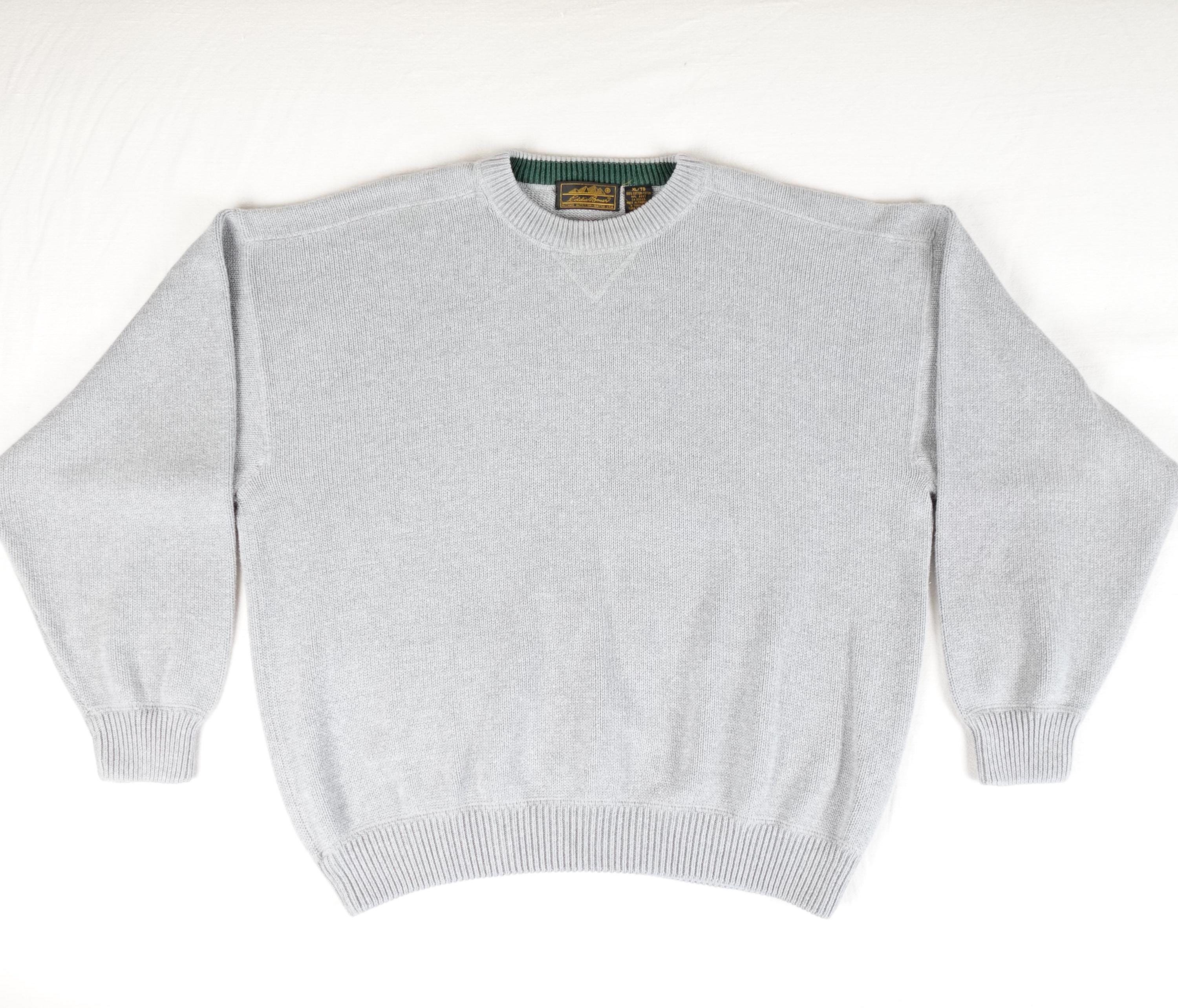 Vintage 90s Eddie Bauer Cotton Knit Sweater Adult XL Casual 