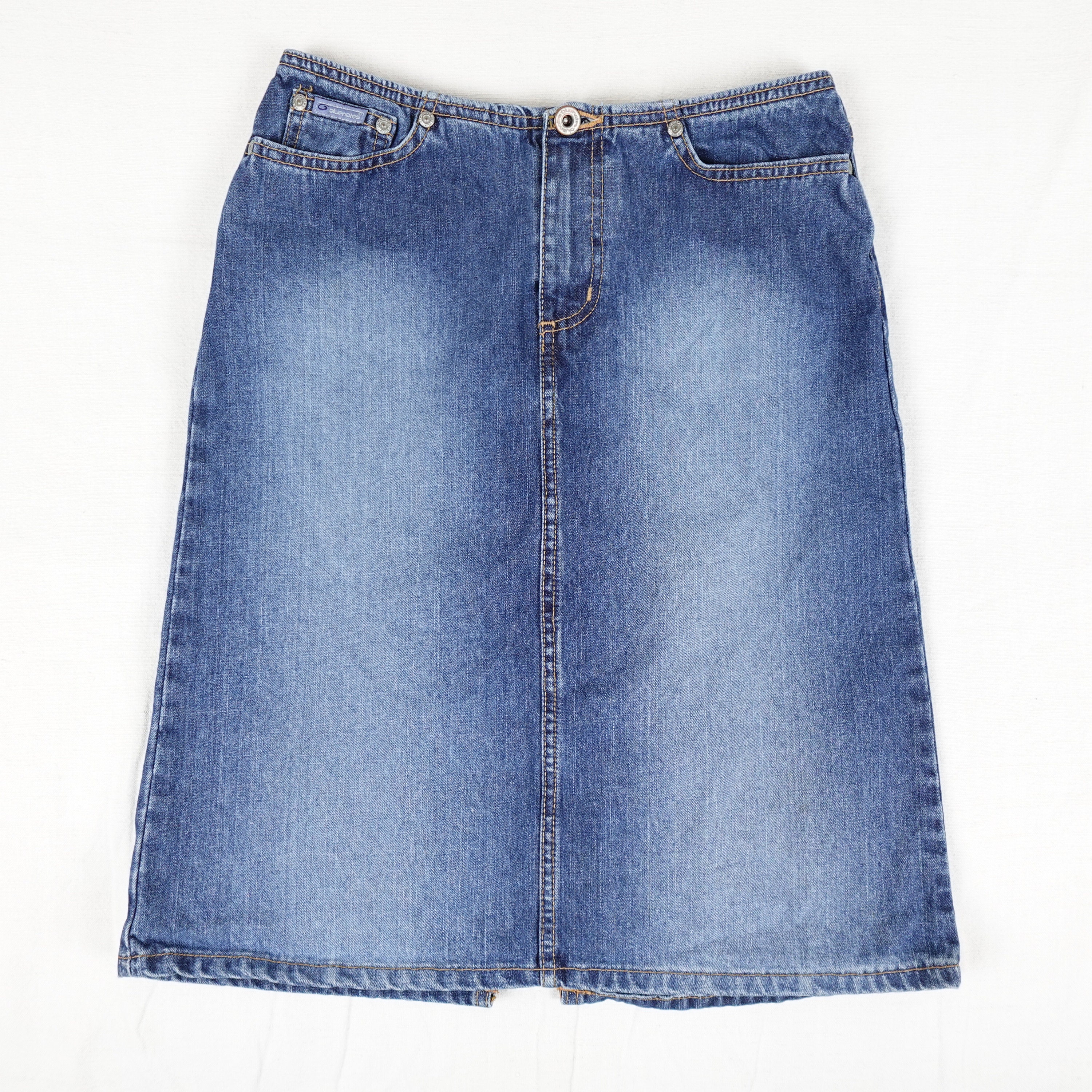 Vintage Bluenotes Jean Skirt Women's Size Denim 100% Cotton