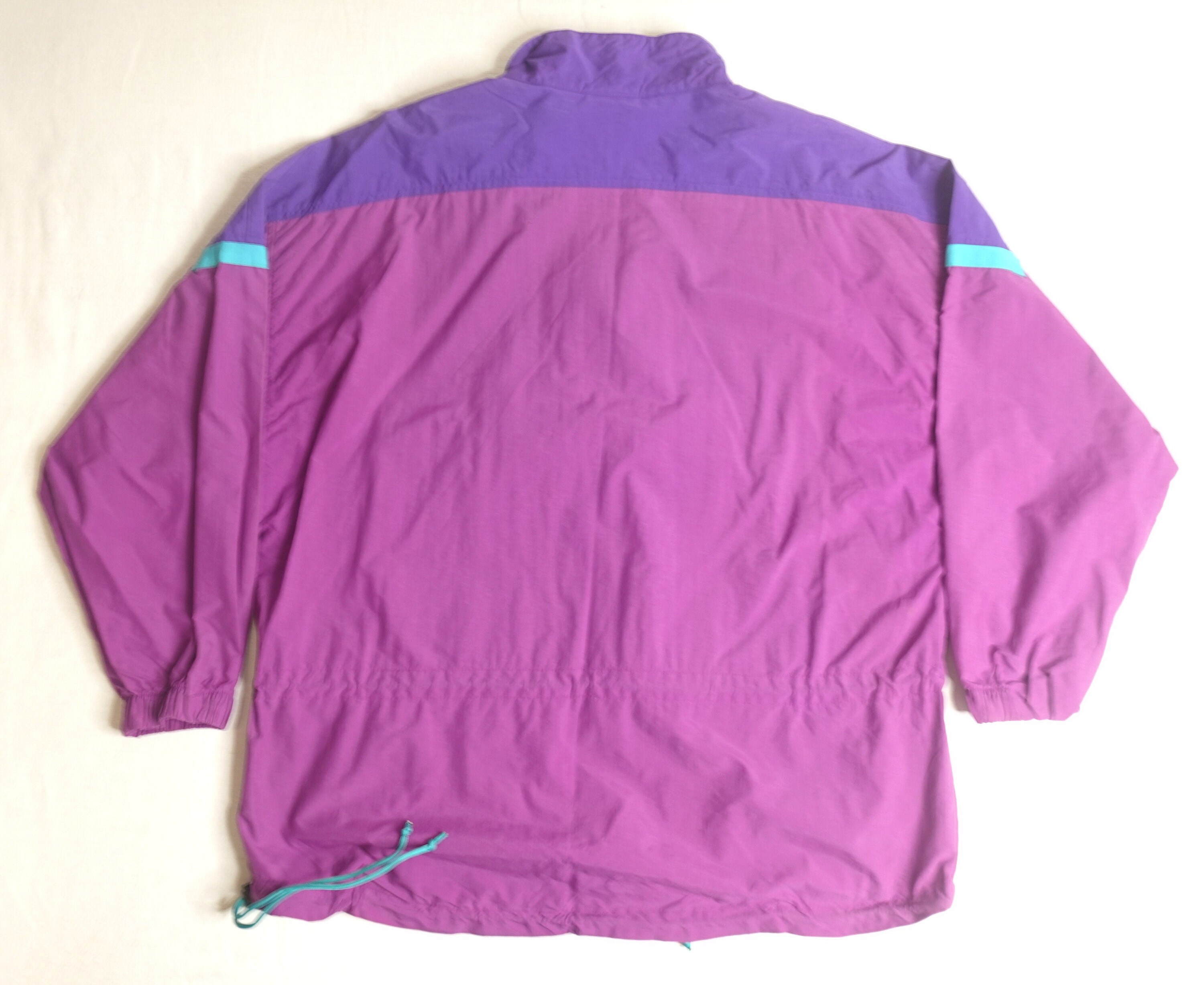 Vintage LL Bean Half Zip Anorak Jacket Mens Size L Forest Green Made In USA  90s