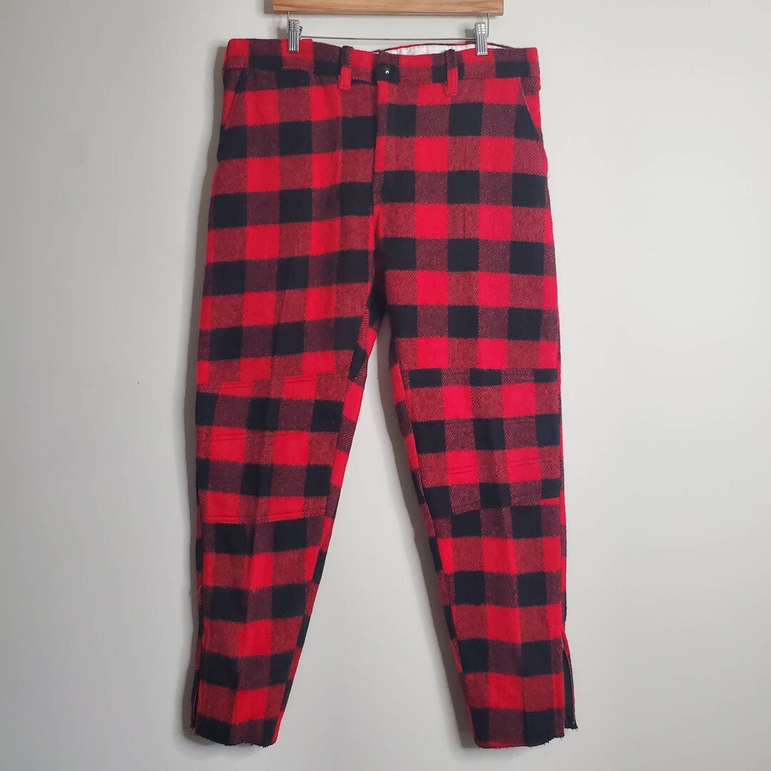 Vintage Big Bill Pants Men's Medium Thick Buffalo Check - Etsy