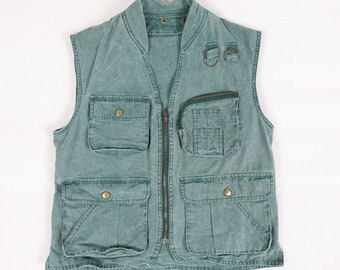 Vintage Le Club Fishing/Hunting Vest, Adult Small, 100% Cotton