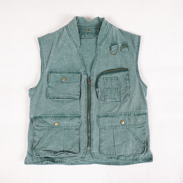 Vintage Le Club Fishing/Hunting Vest, Adult Small, 100% Cotton