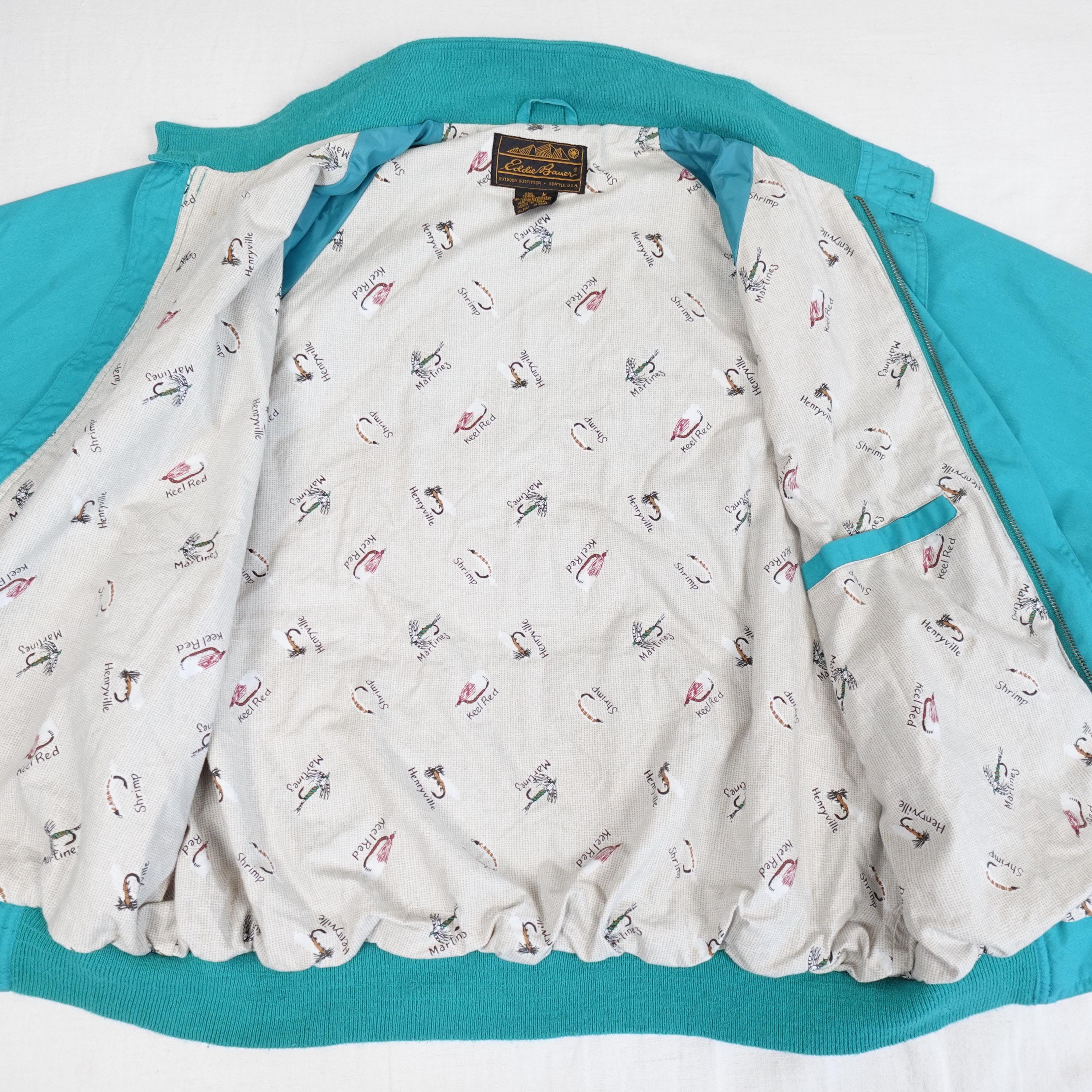 Vintage Eddie Bauer Jacket Men's Large Lightweight Casual Fly