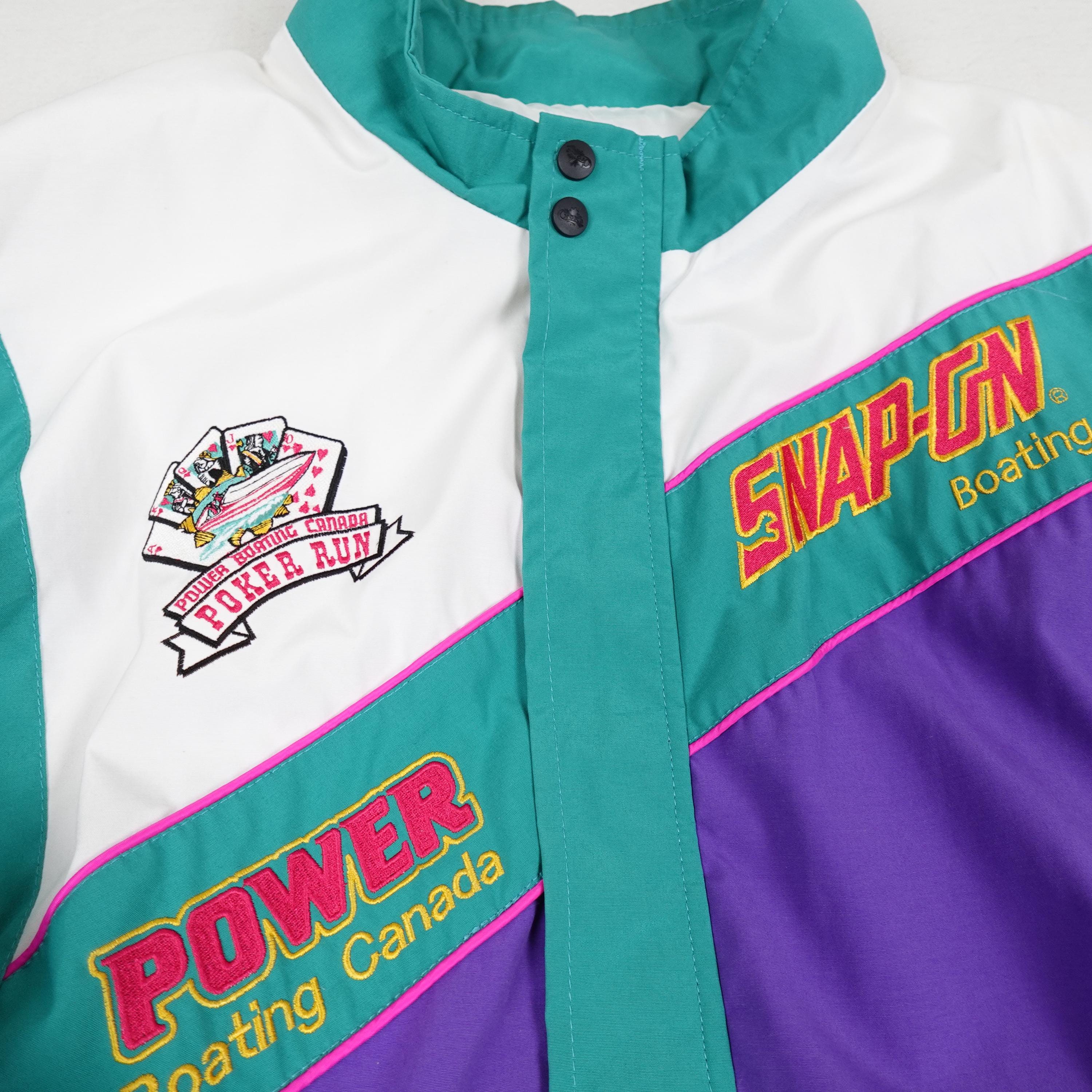 Vintage Snap on Poker Run Boating Jacket Men