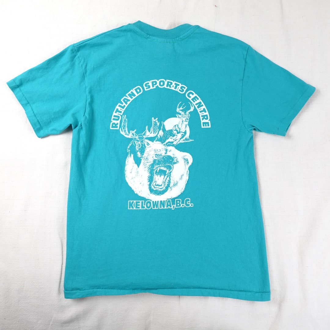 Vintage Kelowna B.C. Shirt Adult Small Rutland Sports Centre Tee 100