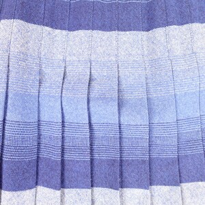 Vintage Sportrite Blue Pacific Reversible Wool Plaid Skirt, Women's Size 2, Shades of Blue High Waist image 4