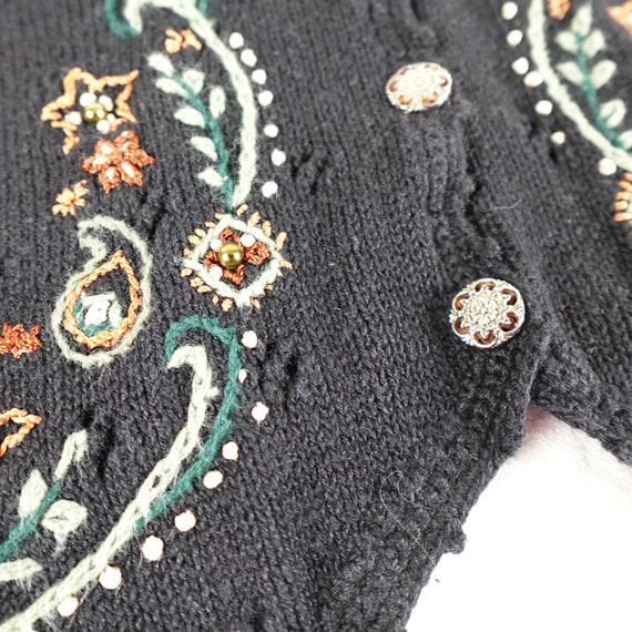 Vintage Jantzen Hand Embroidered Sweater Vest Wom… - image 6
