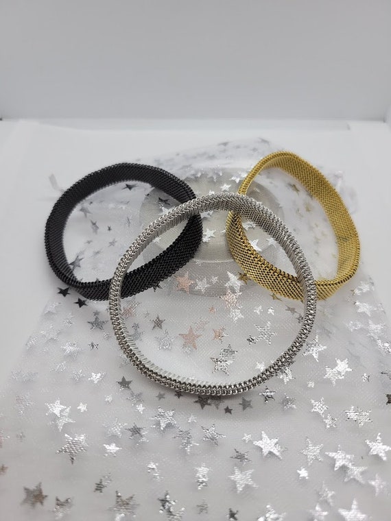Stainless steel spring bracelets deals