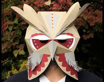 Printable bird mask | Etsy