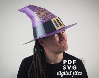 Zauberhut Vorlage: Einfaches DIY Halloween Kostüm PDF & SVG Dateien.
