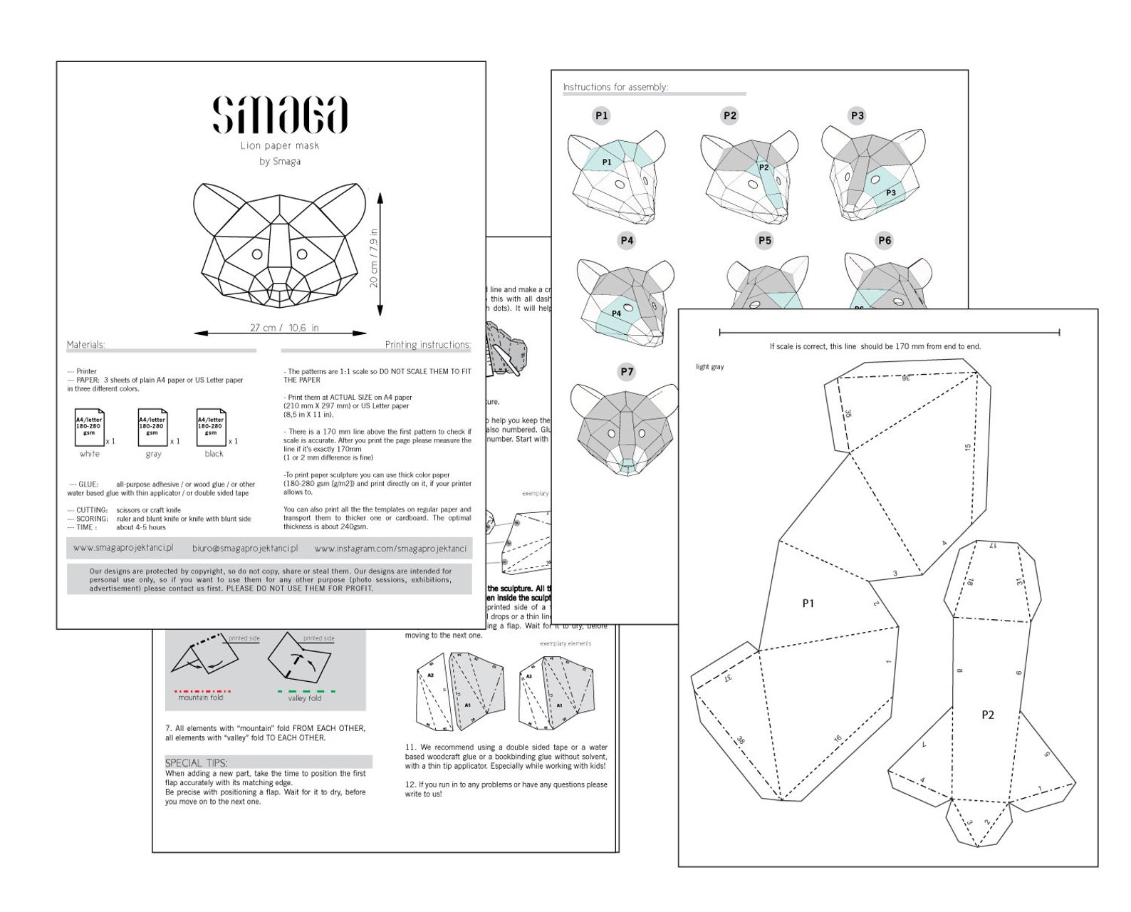 Raccoon Papercraft Mask. Low Poly Mask Halloween Mask Kids Etsy