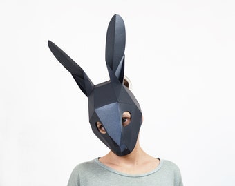 Maschera Di Carta 3D Pretagliata – Coniglio – Costume Cosplay Halloween