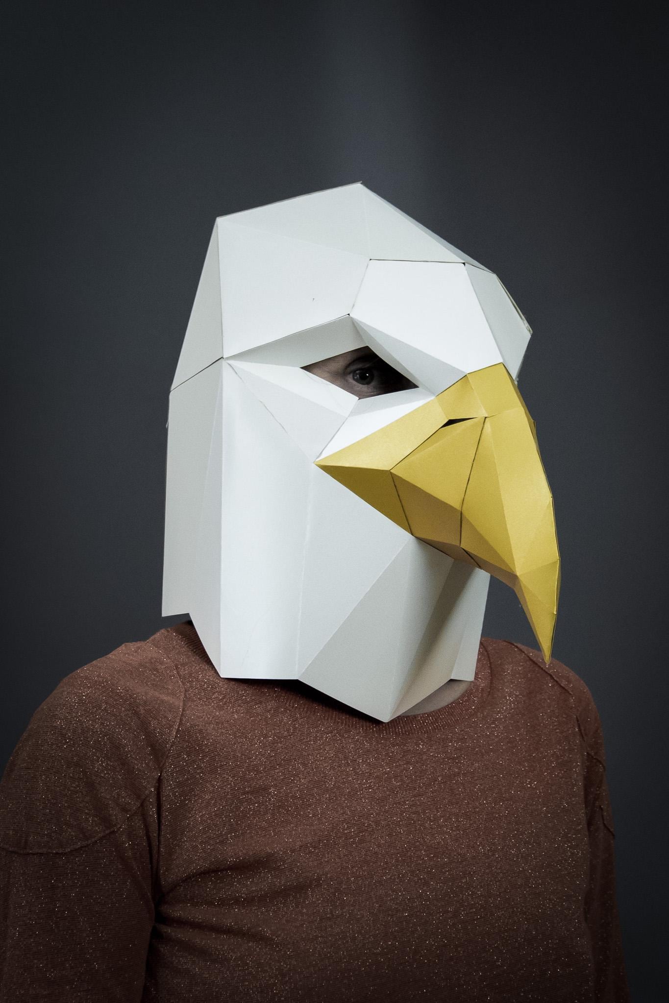 Eagle Mask Template. 3D Papercraft Mask for a Bird Costume: Halloween,  Cosplay, Masquarade - Etsy New Zealand, image size:1365x2048