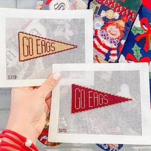 College Inspired Pennant Handpainted Needlepoint Canvas image 4
