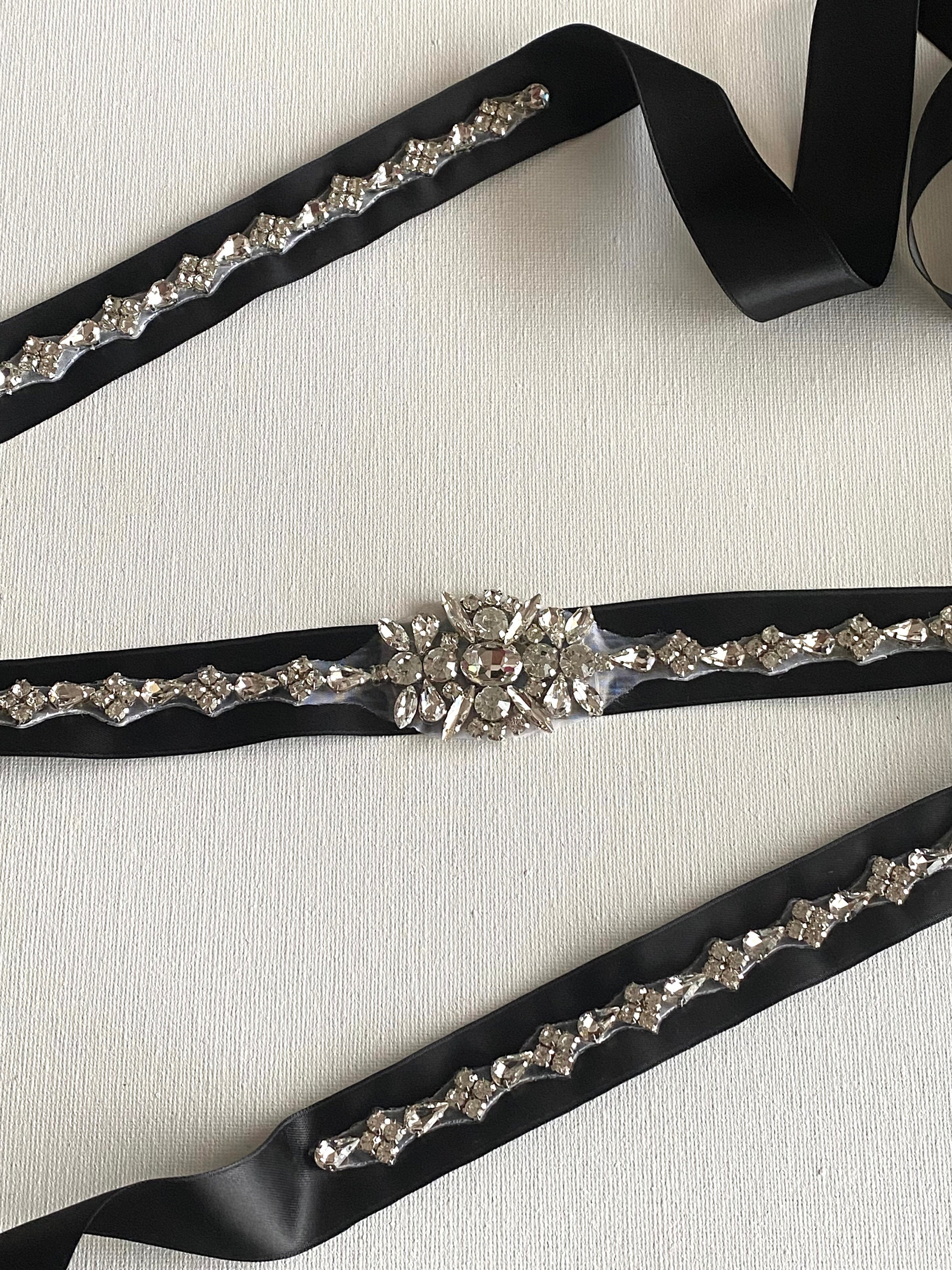Crystal Rhinestone Belt for a Glamorous Chic Evening Dress  display picture 1