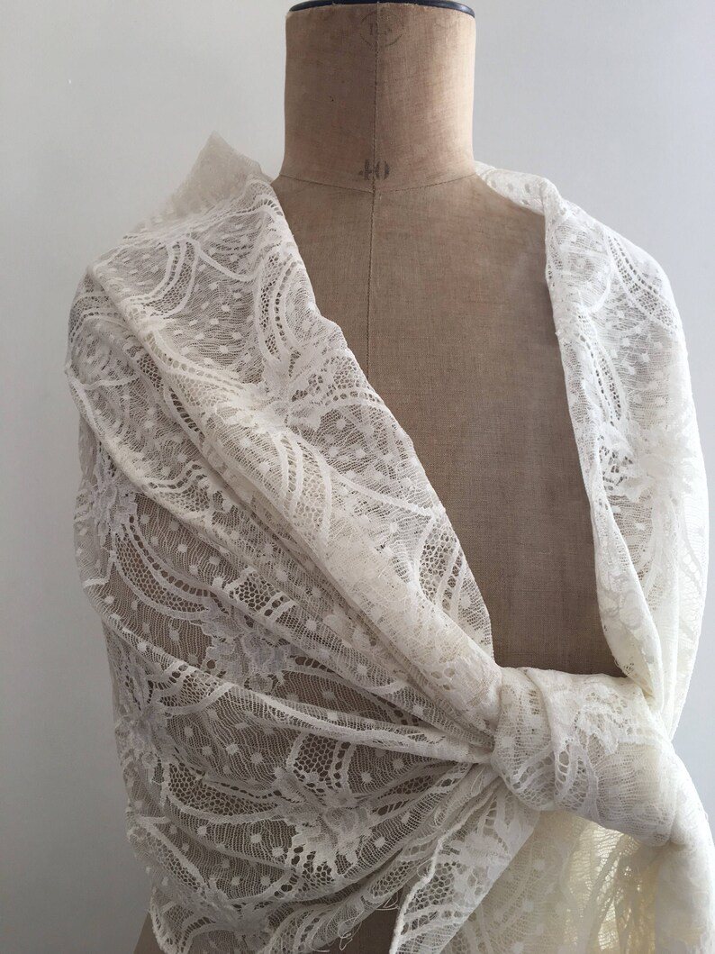 Étole dentelle blanche pour mariage étole dentelle de ...