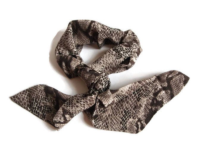 Snake print head scarf Clearance