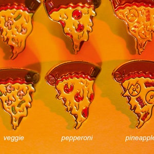 PFF Pizza Friends Forever Enamel Pins image 2