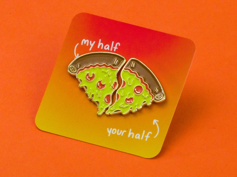 PFF Pizza Friends Forever Enamel Pins image 6