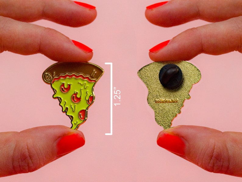 PFF Pizza Friends Forever Enamel Pins image 3