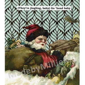 Ze zijn Jingling Baby (Go Ahead Baby), LL Cool J, Christmas Decor, Digital Download, Hip Hop, Rap Lyrics, Wall Art, Vintage Style Art