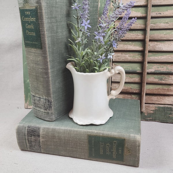 Vintage Green Home Decor Books Staging Rustic Shelf Filler Library Stack