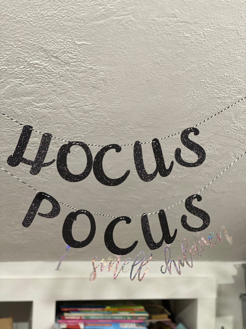 Hocus Pocus Cutout Clipart Banner & Cake-topper Cutouts Illustration Graphics image 2