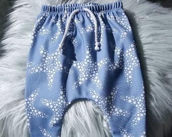 Organic Cotton Baby Leggings, Blue Baby Pants 3-6 Months, Soft Infant Leggings, Baby Boy Clothes, Baby Shower Gift, Cozy Everyday Outfit