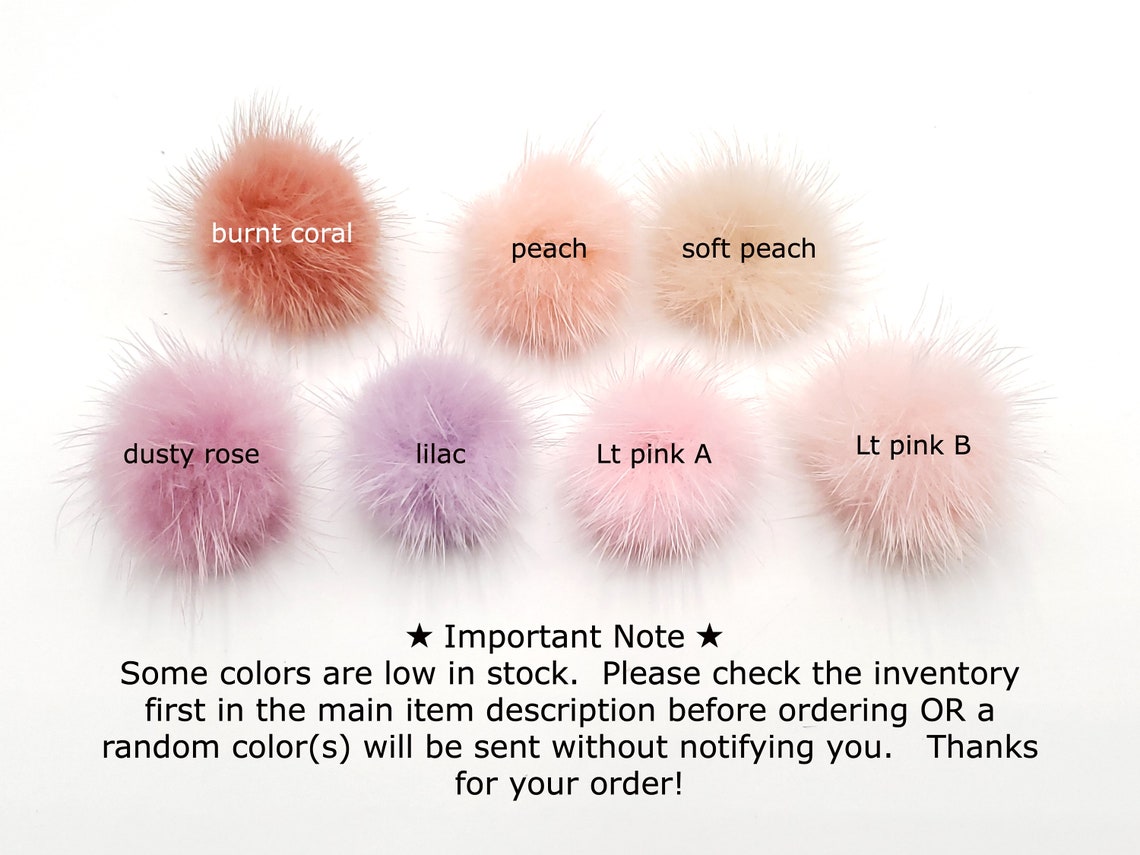 Mink Pom Pomsmink Pompommini Pom Pommini Pompomsmini Etsy
