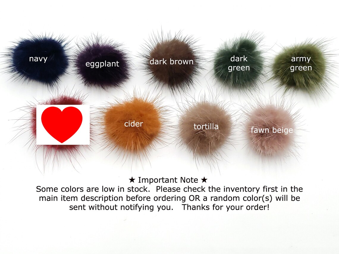 Mink Pom Pomsmink Pompommini Pom Pommini Pompomsmini Etsy