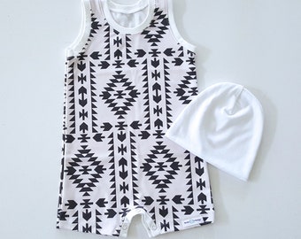 Organic Baby Romper 9-12 Months, Gender Neutral Baby Outfit, Baby Shower Gift, Organic Baby Clothes, Ready to Ship